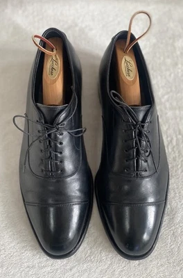 Zapato Oxford Johnston & Murphy Crown Aristocraft Para Hombre Talla 10.5 Negro Puntera Foto 1 de 4