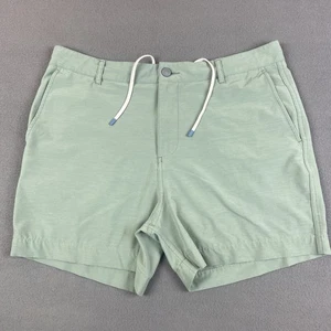 Faherty All Day Shorts Mens 35 Green Chino Performance Golf Preppy Stretch - Picture 1 of 9