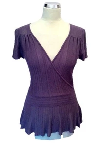 COAST PURPLE V NECKLINE CAP SLEEVE JUMPER SIZE 8 - Picture 1 of 4