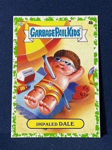 Topps Garbage Pail Kids Go On Vacation 2021 Impaled Dale 4B Green Phlegm GPK - Imagen 1 de 2