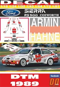 DECAL FORD SIERRA RS 500 COSWORTH ARMIN HAHNE DTM 1989 (06) - Picture 1 of 1