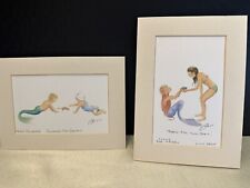 Robert Kline Sea Maiden Collection Mermaid Signed Original Art Print - Set of 3