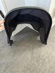 Mothercare Journey Hood Fabric And Bar Black & Grey - Picture 1 of 4