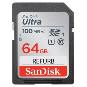 SanDisk Ultra SDXC 64GB 100MB/S Class 10 UHS-I - Zdjęcie 1 z 1