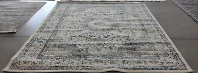 IVORY / GREY 8' X 10' Back Stain Rug, Reduced Price 1172725520 EVK220D-8 - Imagem 1 de 4