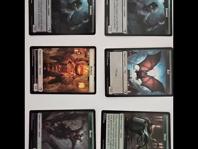 11 NM/MINT MTG FOIL Tokens Innistrad: Midnight Hunt PLUS Free Foil Mountain - Image 1 of 4