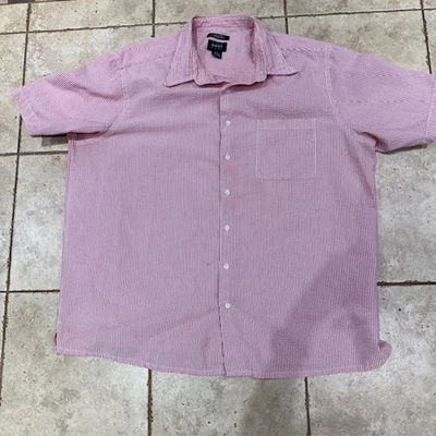 Hombre Harbor Bay 2XL Protección UV Fresca y Seca, Rojo y Blanco Searsucker, corto sl Foto 1 de 4