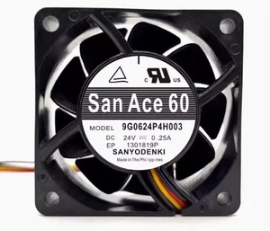 1PC SANYO 6025 24V 0.25A 9G0624P4H003 6CM inverter cooling fan - Afbeelding 1 van 4