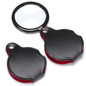 10X Lupa Pequeña, 2 PIEZAS Mini Lupa de Bolsillo Lupa Plegable con - Imagen 1 de 3