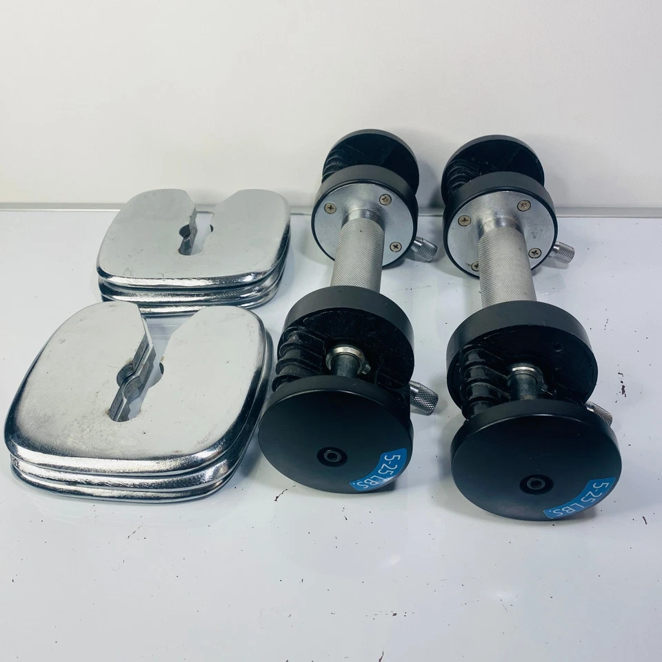 Stamina Versa Bell 2x mancuernas ajustables de 5 lb + 6 placas de peso de 2,5 lb Foto 1 de 4
