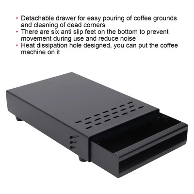Ящик для кофе из нержавеющей стали выдвижной ящик для кафе и домашней кухни - Изображение 1 из 4