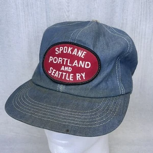 Vintage Spokane Portland and Seatle RY Hat Cap, K-Brand Worn Distressed Unique - Picture 1 of 13