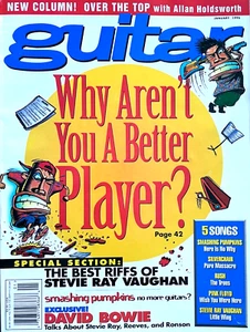 Guitar For The Practicing Musician Magazine January 1996 David Bowie SRV Rush - Picture 1 of 1