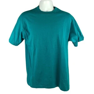 Fruit Of The Loom Vintage 90s Plain Blank T-Shirt Size Large Single Stitch USA - Picture 1 of 6