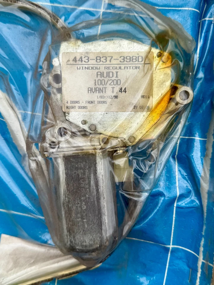 Regulador de ventana eléctrica con motor - para Audi 84-94 [ N.º de parte: 443-837-398] Foto 1 de 2