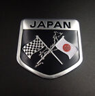 Aluminum Japan Japanese Flag Shield Car Trunk Badge Emblem Sticker Decal Decor