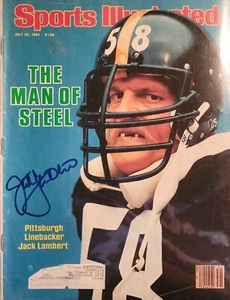 Jack Lambert, handsignierte Sport Illustrierte Zeitschrift, 30. Juli 1984 - Bild 1 von 4
