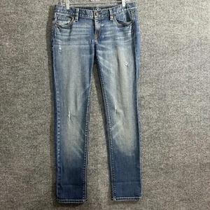 Ann Taylor Loft Womens Modern Slim Jeans Size 29/8 Blue Denim Stretch Low Rise - Picture 1 of 13