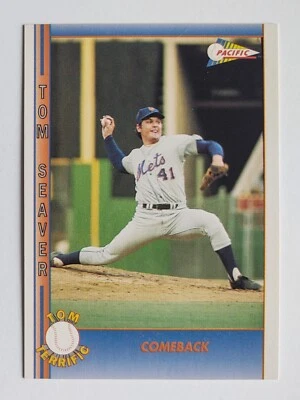 TOM SEAVER 1992 Pacific Tom Terrific Comeback #27 New York Mets - Image 1 of 2