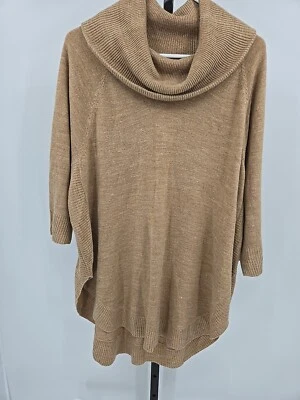 Nuevo con etiquetas Suéter Hampshire Studio Capucha Marrón Cuello Alto Talla Grande 1X Acrílico Foto 1 de 4
