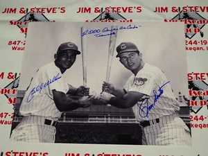 BILLY WILLIAMS & RON SANTO SIGNED 16X20 W/ INSCRIPTION - JSA COA - CHICAGO CUBS - Picture 1 of 5