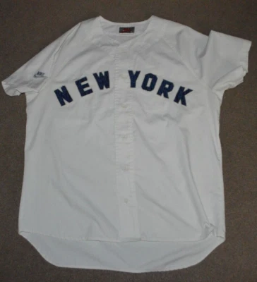 Vtg Don Mattingly New York Yankees Nike Button Down Jersey XL DISTRESSED - Image 1 of 4