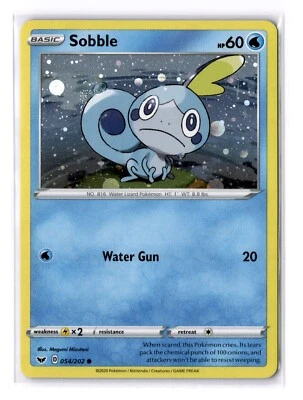 Sobble (Cosmos Holo) - 054/202 Blister Exclusives Holo - NM - POKEMON TCG - Image 1 of 2