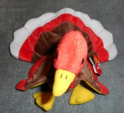 TY Original 1996 Beanie Baby GOBBLES Retirado Nuevo de Lote Antiguo Stock De Colección Foto 1 de 4