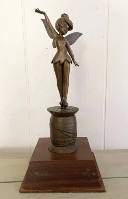 RARE Walt Disney World CAST Member 25 year Anniversary Award Tinker Bell Statue - Image 1 of 4