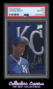 1993 Studio #25 George Brett PSA 8 (NM-MT) - Picture 1 of 2