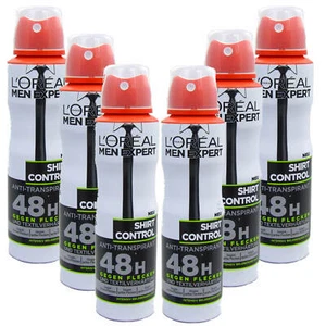 6x 150ml Loreal Men Expert Shirt Control Anti Transpirant Deo Spray 48h intensiv - Bild 1 von 2