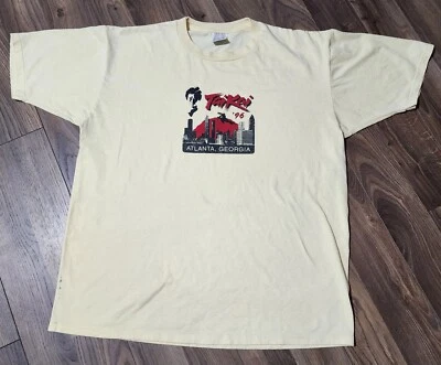 Size XL - 1996 Tai Kai Atlanta, Georgia Yellow T Shirt Vintage Jerzees Tag - Image 1 of 4