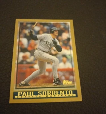 1998 Topps PAUL SORRENTO Baseball Card #111. SEATTLE MARINERS.  - Image 1 of 2