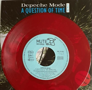 DEPECHE MODE -A Question Of Time- Rare German Red Vinyl 7" Near Mint (Vinyl) - Picture 1 of 5