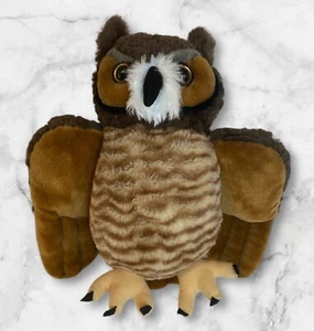 Wild Kingdom Great Horned Owl Plush 12” - Picture 1 of 5