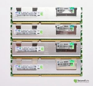 Memoria RAM servidor de regulación HP Samsung 64 GB (4 x 16 GB) PC3-8500R ECC 500207-071 - Imagen 1 de 1
