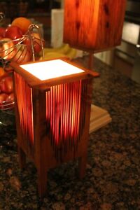 Handmade Cedar lamp