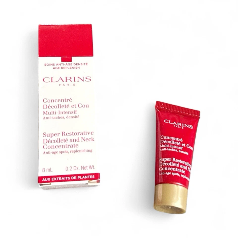Clarins Super Restaurative Decollete and Neck Concentrate Mini 0.2oz 8ml Nuevo en caja Foto 1 de 1