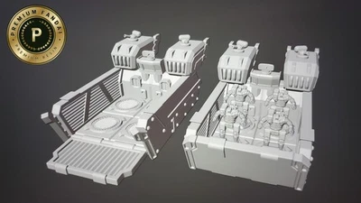 Battletech 全尺寸 Mech 着陆工艺 x2 战场支撑 — 第 1/3 张图片