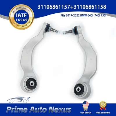 Front Lower Control Arm Kit Fits For 2016-2022 BMW G12 31106861157+31106861158 - Image 1 of 4