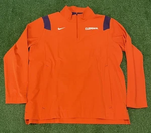 Nike 1/4 Zip Clemson Football Longsleeve Pullover Size Mens XL - Picture 1 of 3