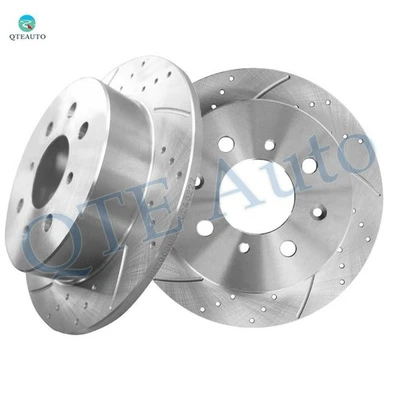 Rotores de disco de freno ranurados perforados traseros de 239 mm para Acura Integra 1992-2001 Foto 1 de 4