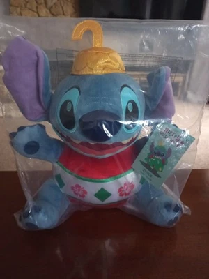 New Disney Store Lilo & Stitch Festive Medium Soft Toy H35cm - Stitch as Bauble - Image 1 of 4