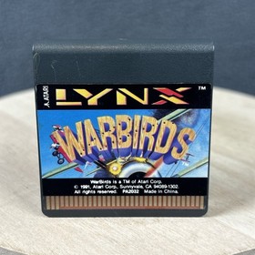 Atari Lynx - Warbirds - Cartridge Only - Cleaned Pins & Tested