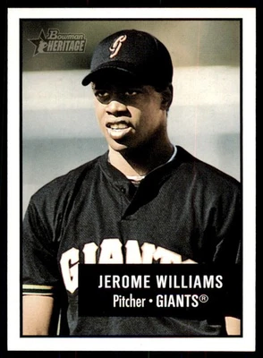 2003 BOWMANHERITAGE ДЖЕРОМ УИЛЬЯМС САН-ФРАНЦИСКО GIANTS #151 - Изображение 1 из 2