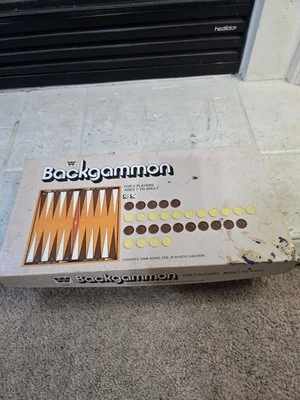 Vintage 1973 Whitman Board Game Backgammon Set  Made in USA - Image 1 of 4