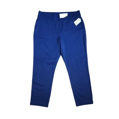 Pantalones St Johns Bay para mujer talla 14 lisos todo azul tobillo tiro medio nuevos con etiquetas nuevos Foto 1 de 4