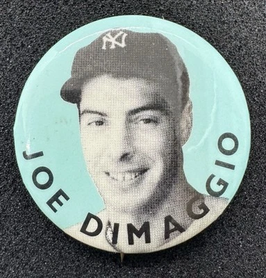 Joe DiMaggio New York Yankees 1 5/8" Pin Pinback EX/MT to Near Mint Condition. - Image 1 of 2