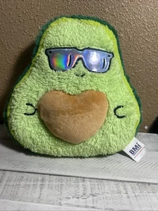 BMI Merchandise 9” Avocado Sunglasses Pillow Foodie Stuffed Plush Toy - Picture 1 of 16