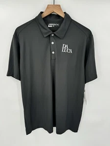 NUOVO Nike Dri-Fit Polo Golf Shirt Grigio Da Luca Logo Prosecco Taglia Large - Foto 1 di 7